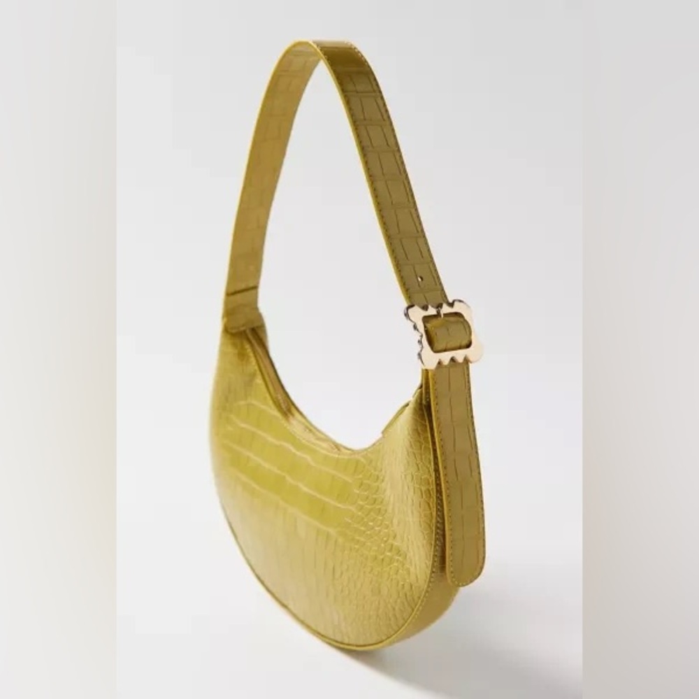 Croc Mid Baguette Shoulder Bag
